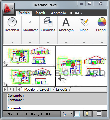 Biblioteca de desenhos arquitetônicos em DWG disponíveis para